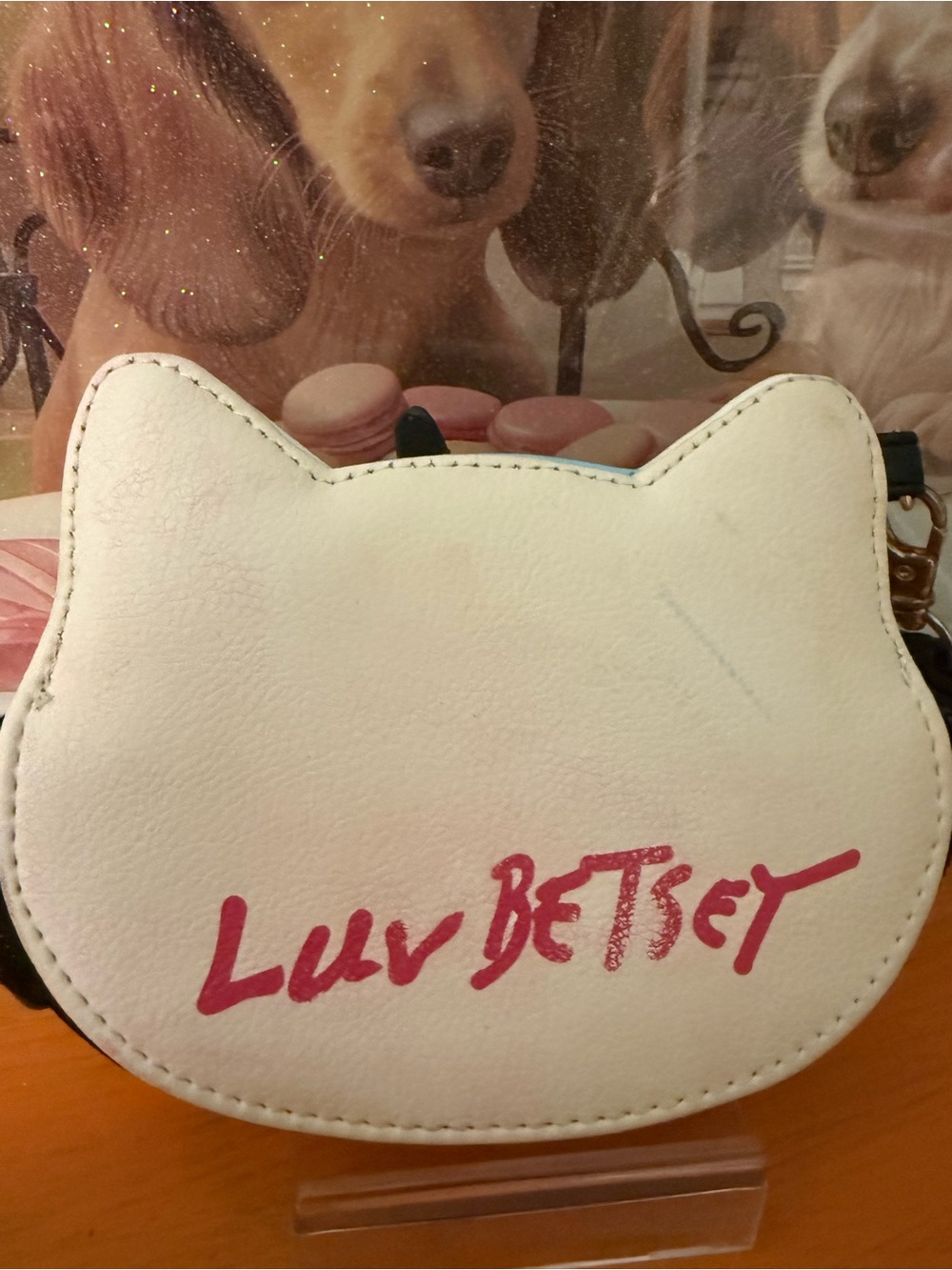 Luv Betsey by Betsey Johnson Glitter Caticorn Coin Pouch/ Wristlet - Picture 3 of 8